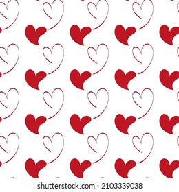 el patrón de día valentino no tiene inconvenientes. La mano atrajo corazones. Antecedentes