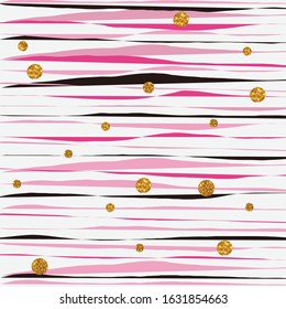 valentine day pink black and gold background, hand writing line