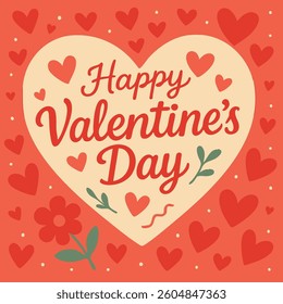 Valentine Day Print Design in Vector