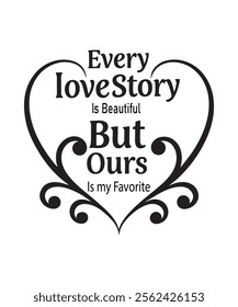 valentine day quote typography  vector design