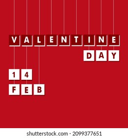 Ilustraciones vectoriales de fondo rojo de San Valentín. Momento especial