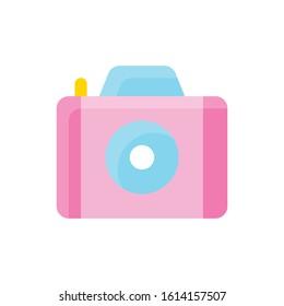 valentine day related love photos camera vector in flat design