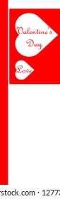 Valentine day, road direction