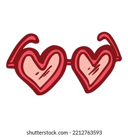 Valentine Day Romantic Cute Colored Drawing