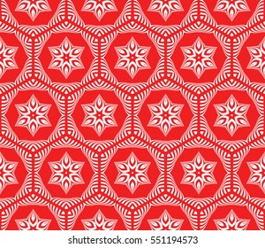 Valentine Day romantic vector geometric background. Floral ornament. rose color.