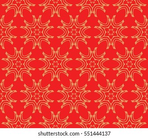 Valentine Day romantic vector geometric background. Floral ornament. rose color.