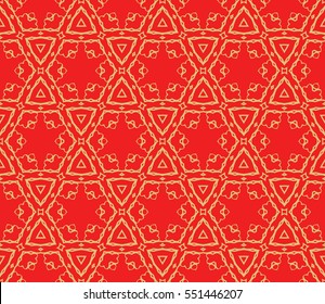 Valentine Day romantic vector geometric background. Floral ornament. rose color.