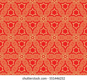 Valentine Day romantic vector geometric background. Floral ornament. rose color.