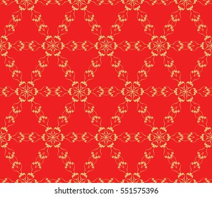 Valentine Day romantic vector geometric background. Floral ornament. rose color.