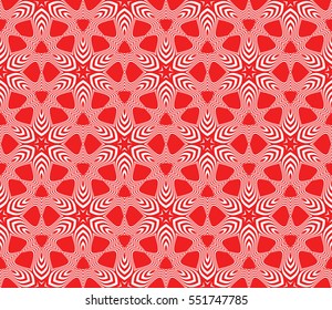 Valentine Day romantic vector geometric background. Floral ornament. rose color.