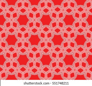 Valentine Day romantic vector geometric background. Floral ornament. rose color.