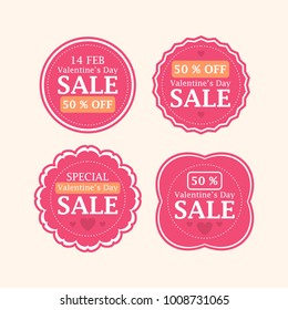 Valentine Day Sale Badge