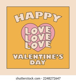 Valentine day sale poster, flyer or banner design
