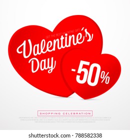 Valentine day sales, special offers and discounts