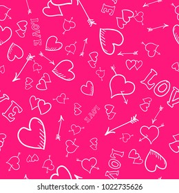Valentine Day Seamless Background