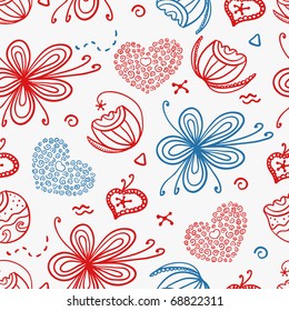 valentine day seamless pattern