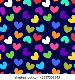 valentine day,  valentine seamless pattern with hearts design for fabric, cotton, wallpaper, satin, carpet.