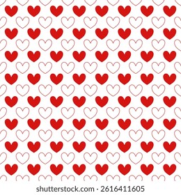 valentine day seamless pattern with hearts design for all types of fabrics and print or wallpaper