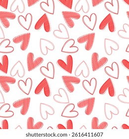 valentine day seamless pattern with hearts design for all types of fabrics and print or wallpaper