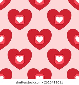 valentine day seamless pattern with hearts design for all types of fabrics and print or wallpaper