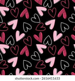 valentine day seamless pattern with hearts design for all types of fabrics and print or wallpaper