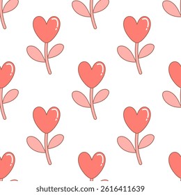 valentine day seamless pattern with hearts design for all types of fabrics and print or wallpaper
