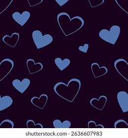 valentine day, valentine seamless pattern with hearts design for fabric, cotton, wallpaper, satin, carpet.
