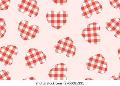 Valentine day valentine seamless pattern with hearts design for fabric, cotton, wallpaper, satin all types of print textile and background