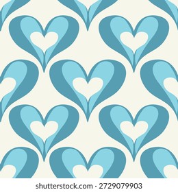 Valentine day valentine seamless pattern with hearts and roses design for fabric, cotton, wallpaper, satin all types of print textile and background