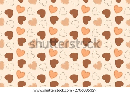 Valentine day valentine seamless pattern with hearts design for fabric, cotton, wallpaper, satin all types of print textile and background