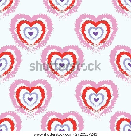 valentine day, valentine seamless pattern with hearts design for fabric, cotton, wallpaper, satin, carpet.
