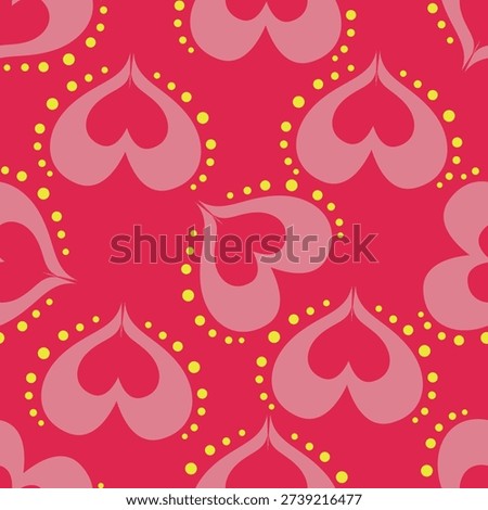 valentine day, valentine seamless pattern with hearts design for fabric, cotton, wallpaper, satin, carpet.
