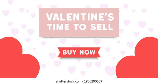 The Valentine Day to selling for shopping concept.