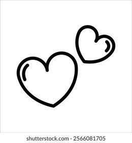 Valentine day Simple line icon