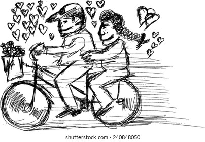 valentine day, sketch