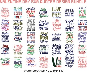 Valentine Day  SVG Bundle. Valentine Day T-shirt Design SVG Bundle.