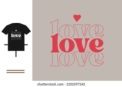 Valentine day t shirt design