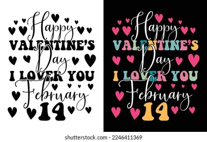 
Valentine Day T- Shirt Design.