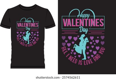 Valentine Day T shirt Design