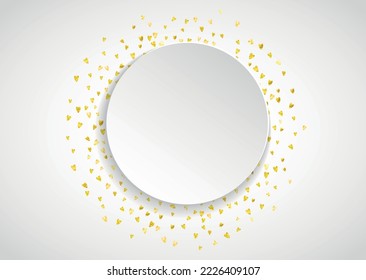 Valentine Day Template. Greeting Border For Party. Random Frame. Gold Retro Painting. Wedding Design For Woman. Golden Graphic Poster. Yellow Valentine Day Template.