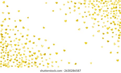 Valentine Day Texture. Greeting Design For Anniversary. Wedding Frame. Gold Retro Painting. Random Poster For Girl. Golden Special Voucher. Yellow Valentine Day Texture.