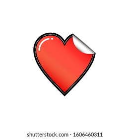 Valentine Day Theme with Heart Sticker