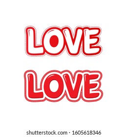 Valentine Day Theme with LOVE Text