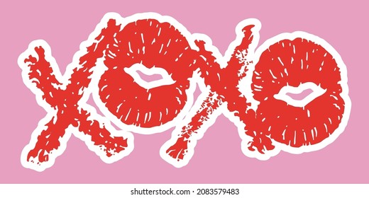 Valentine day t-shirt decoration with lips prints