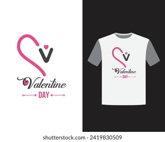 Valentine Day T-Shirt Design for Cupule