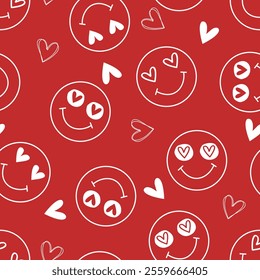 Valentine day, Valentine's seamless pattern with hearts design for fabric, cotton, wallpaper, satin, paper.