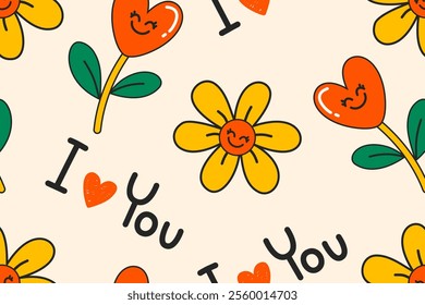 Valentine day, Valentine's seamless pattern with hearts design for fabric, cotton, wallpaper, satin, paper.