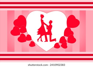 valentine day vector background,pink and red