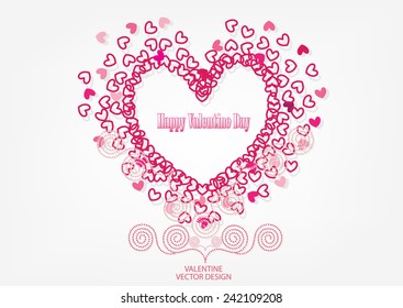 Valentine day vector design