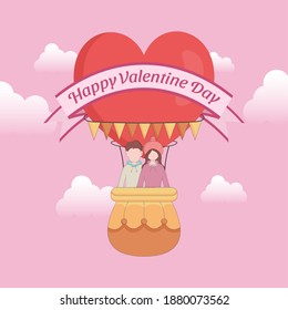 Valentinstag-Vektordesign-Konzept